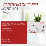 CARTUCHO DE TONER XEROX 006R04404 NEGRO b230, b225, b235 6.000 Paginas