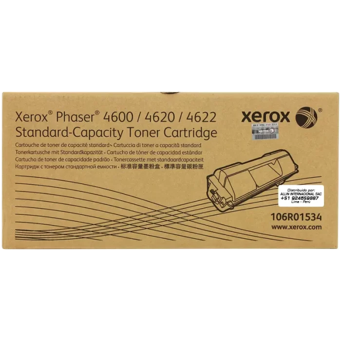 CARTUCHO DE TONER XEROX 106R01534 NEGRO PARA 4600 / 4620