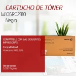 CARTUCHO DE TONER XEROX 106R02310 NEGRO 5.000 PAGINAS