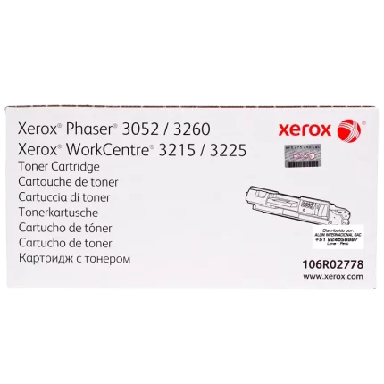 Cartucho de TONER XEROX 106R02778 NEGRO 3,000 páginas