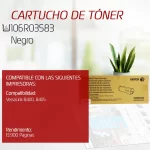 Cartucho de TONER XEROX 106R03583 PARA B400/B405 13,900 PÁGINAS