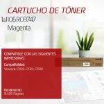 CARTUCHO DE TONER XEROX 106R03747 MAGENTA PARA VERSALINK C7020 C7025 C7030