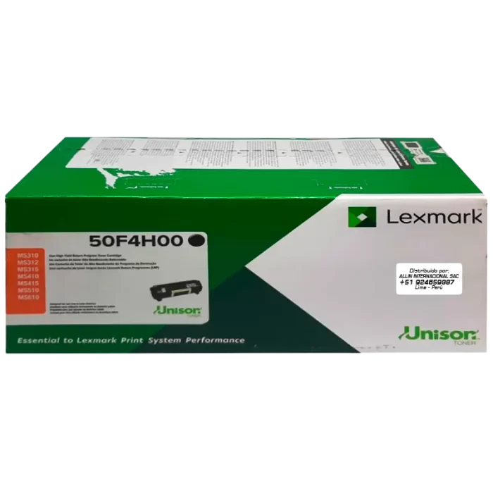 TONER LEXMARK 50F4H00 504H NEGRO 5.000 PAGINAS