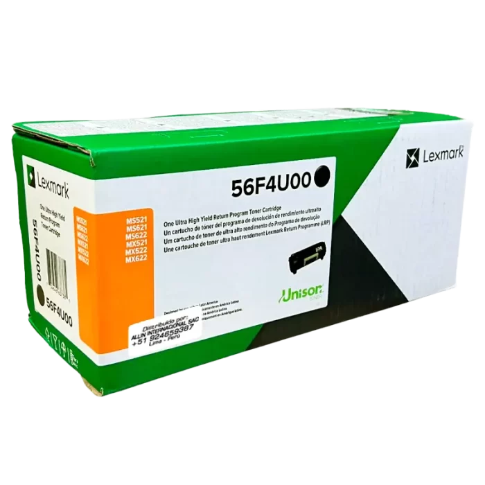 TONER LEXMARK 56F4U00 NEGRO MS321 25.000 PAGINAS