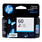 TINTA HP 60 TRICOLOR CC643WL 165 PAGINAS