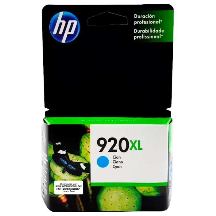 TINTA HP 920XL CYAN CD972AL 700 PAGINAS