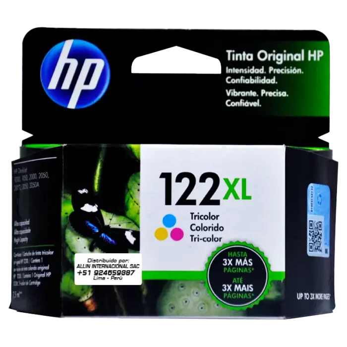 TINTA HP CH564HL 122XL TRICOLOR 330 PAGINAS