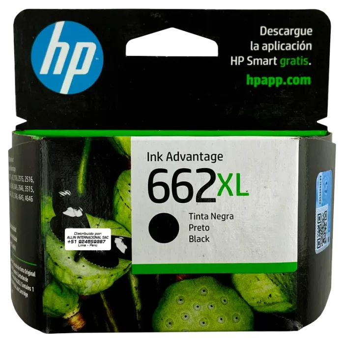 TINTA HP 662XL NEGRO CZ105AL 360 PAGINAS