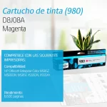 TINTA HP D8J08A 980 MAGENTA OFFICEJET X585DN 6.600 PAGINAS