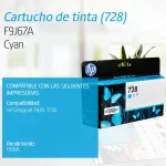 TINTA HP F9J67A 728 130ML CYAN