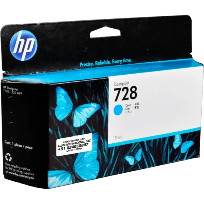 TINTA HP F9J67A 728 130ML CYAN