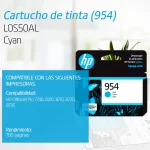 TINTA HP L0S50AL 954 CYAN 700 PAGINAS