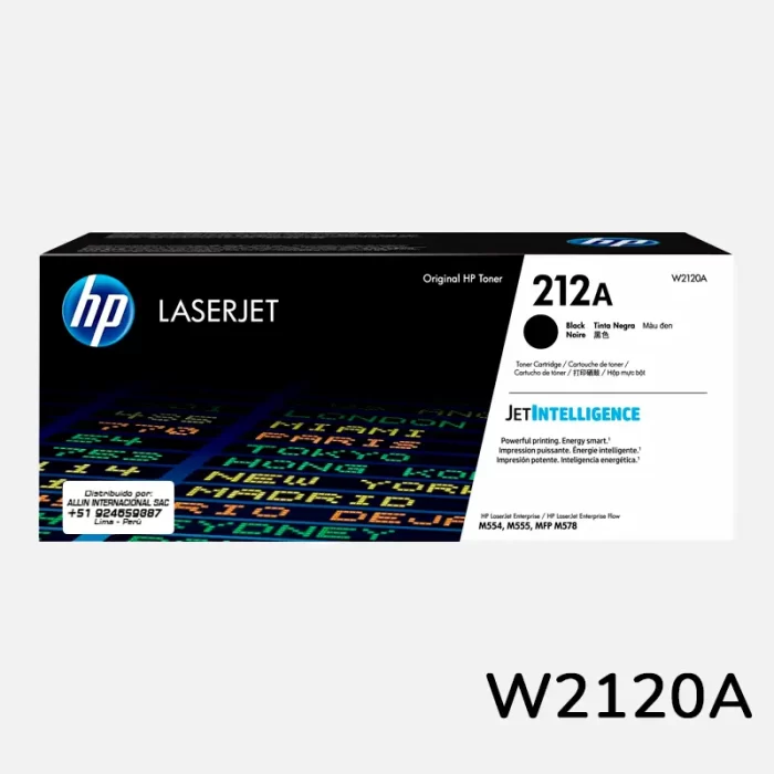 Tóner HP 212A Negro W2120A 5,500 PAGINAS