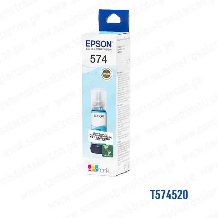 Tinta Epson 574 CYAN LIGHT T574520 70ML