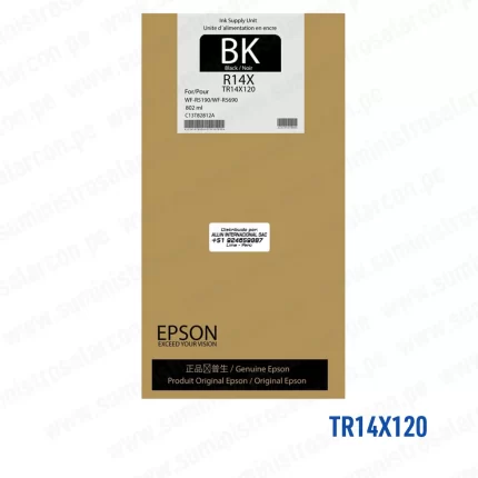 TINTA EPSON R14X NEGRO TR14X120 802ML