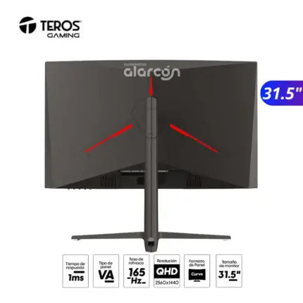 MONITOR CURVO TEROS TE-3214G 31.5" 165Hz 1Ms