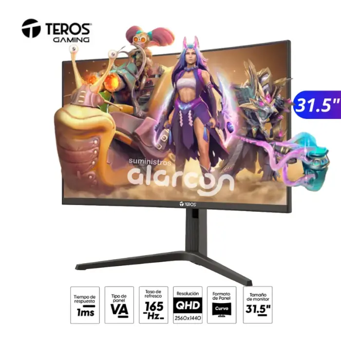 MONITOR CURVO TEROS TE-3214G 31.5" 165Hz 1Ms