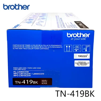 Cartucho de Tóner brother NEGRO tn419BK ORIGINAL