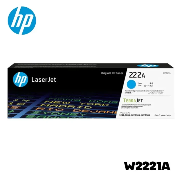 toner HP 222A Cian (W2221A) LaserJet Pro 3201, 3204 Original