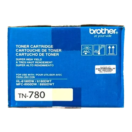 Cartucho de Tóner Brother TN-780 Negro, 12.000 Páginas