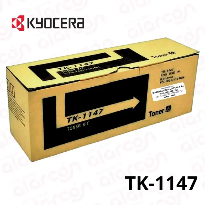 CARTUCHO DE TONER KYOCERA TK-1147 NEGRO