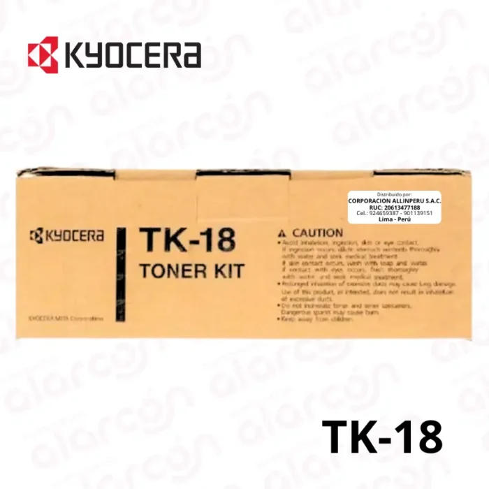 Cartucho de toner Kyocera TK-18 color negro