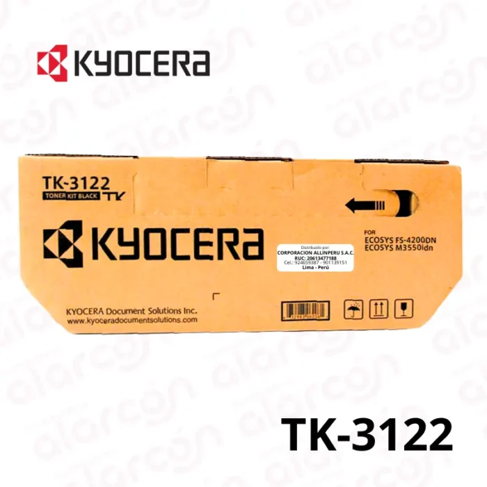 CARTUCHO DE TONER KYOCERA TK-3122 ORIGINAL