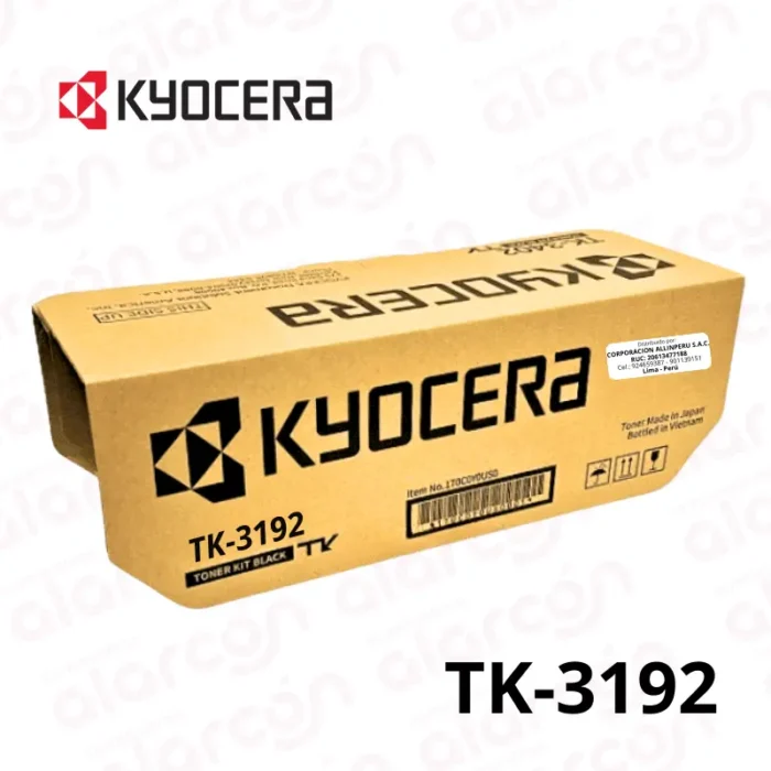 CARTUCHO DE TONER KYOCERA TK-3192 ORIGINAL