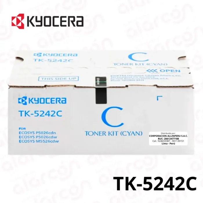 Cartucho de toner TK-5242C color cian