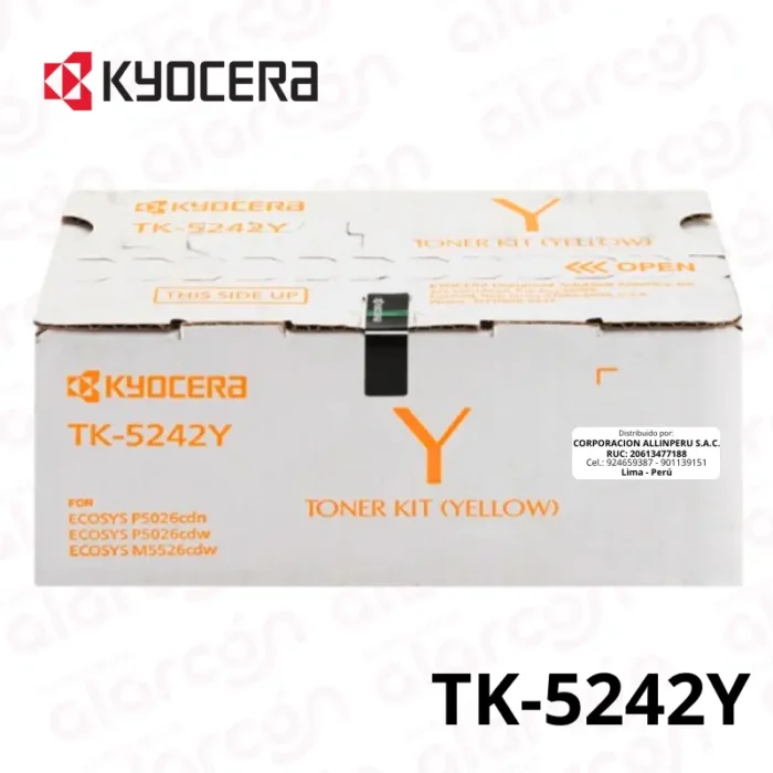 Cartucho de toner TK-5242Y color Amarillo