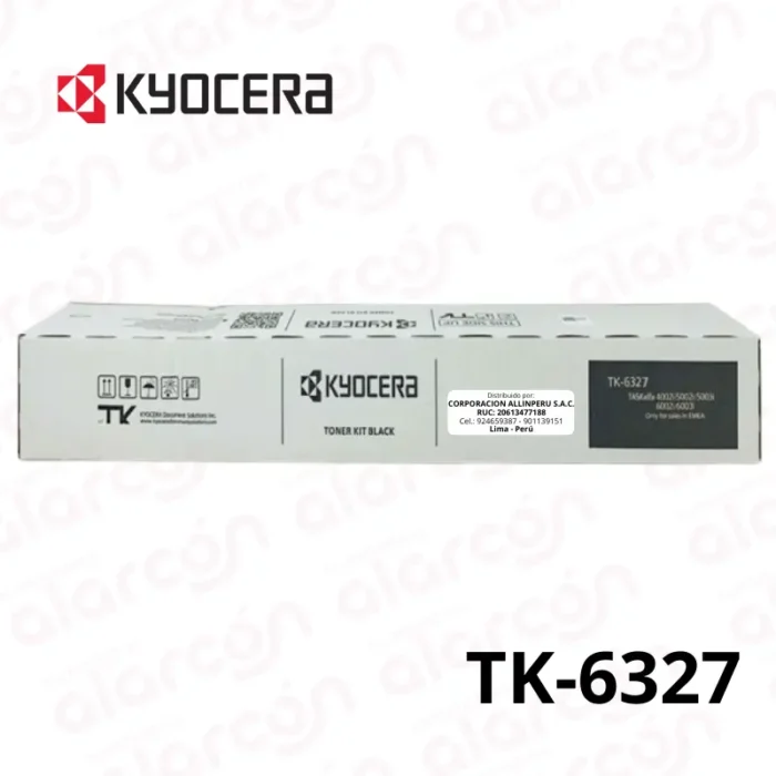 Cartucho de Toner Kyocera TK-6327 Negro TASKALFA 4002I