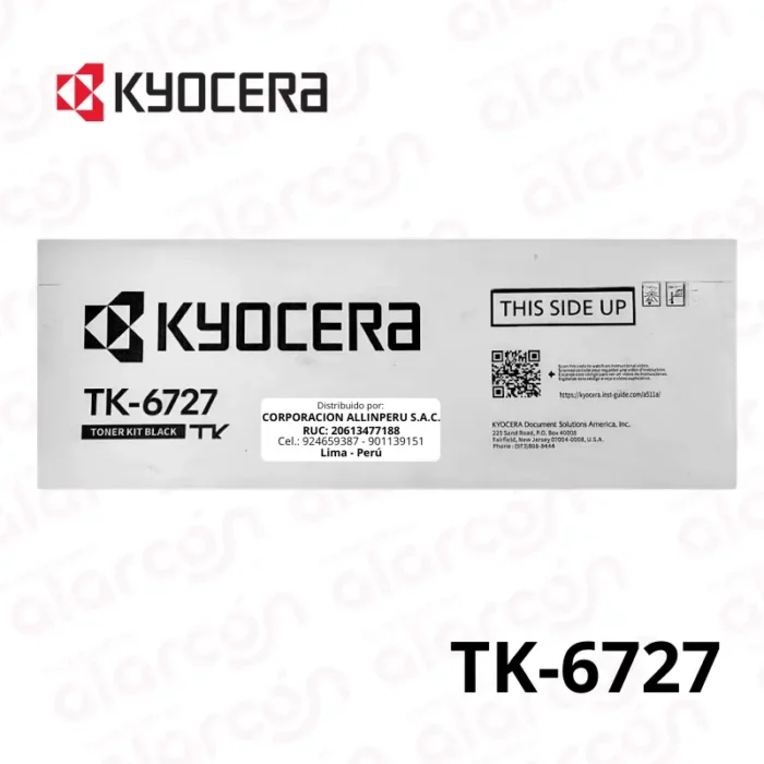 cartucho de Toner Kyocera TK-6727 para TASKALFA 8002I rinde 70.000 Pág.