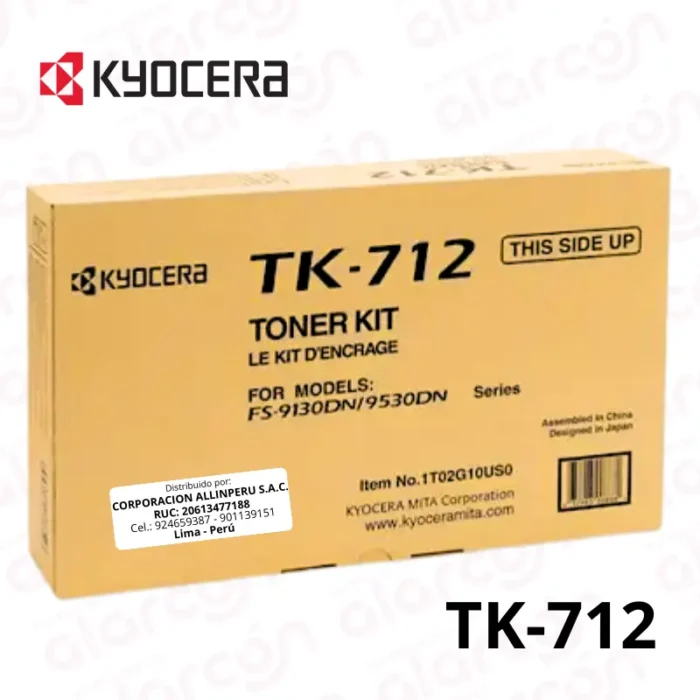 CARTUCHO DE TONER KYOCERA TK-712 ORIGINAL