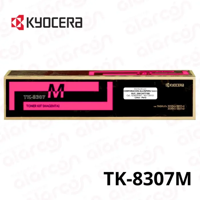 Toner Kyocera TK-8307M Magenta para impresora 3050CI