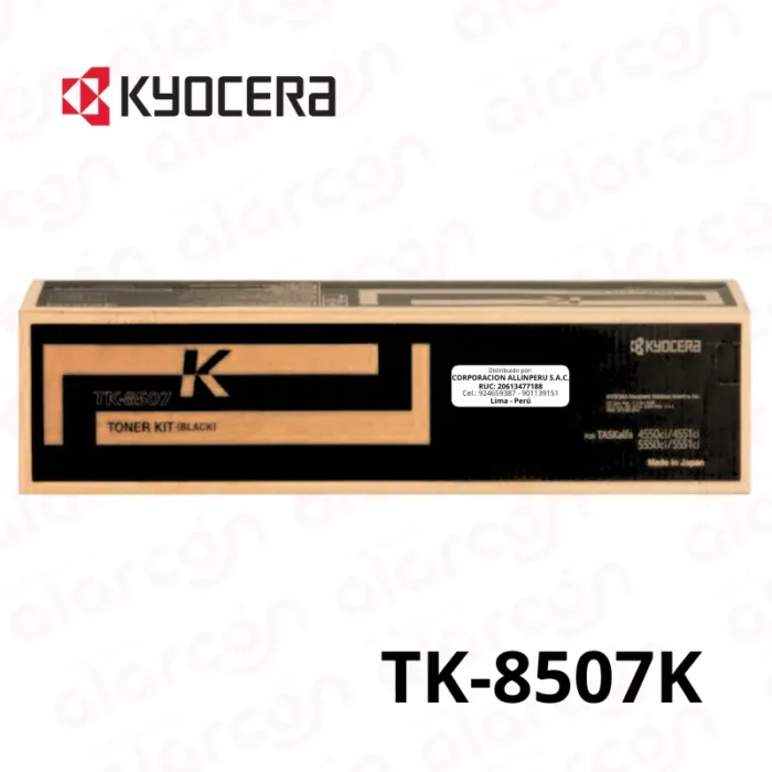 Cartucho de Toner Kyocera TK-8507K color Negro para 4550ci