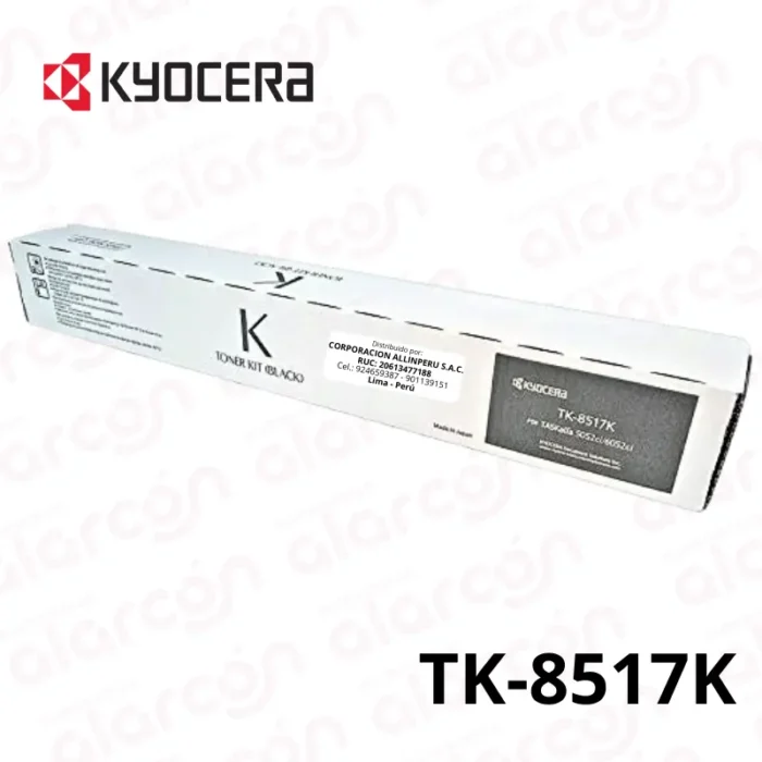 Cartucho de Toner Kyocera TK-8517K para impresoras 6053CI, 5053CI