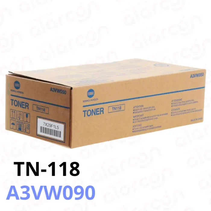 Toner Konica Minolta TN-118 Negro Bizhub 226/215 12K Páginas