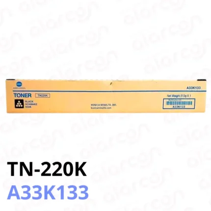 Toner Konica Minolta TN-220K A33K133 | Bizhub C221, C281,C223,C283