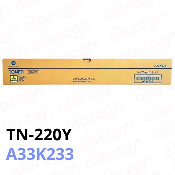 Toner Konica Minolta TN-220Y Amarillo Original A33K233