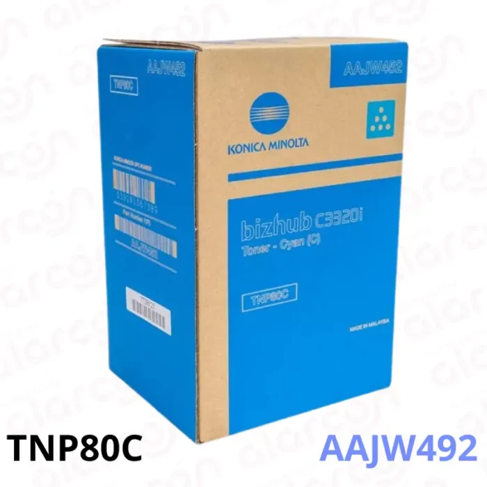 Toner Konica Minolta TNP80C Cian BIZHUB C-3320i