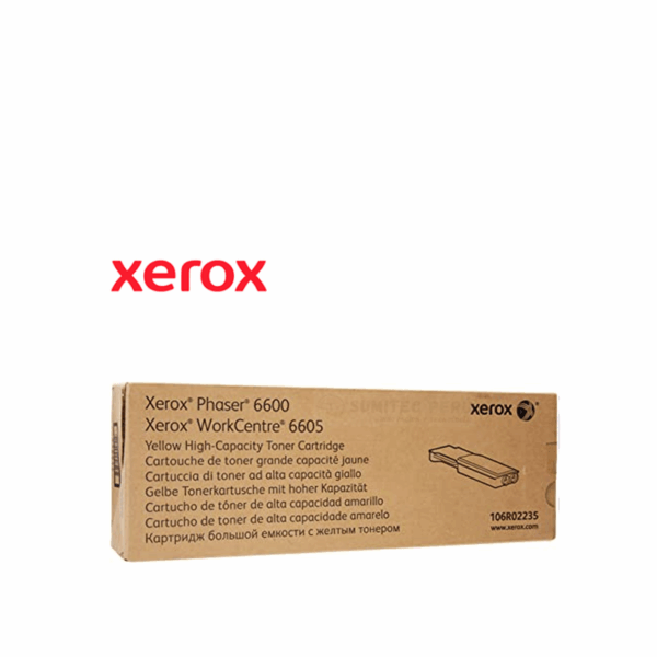 TONER XEROX 106R02235 YELLOW PHASER 6600/WC 6605 6.000 PAGINAS