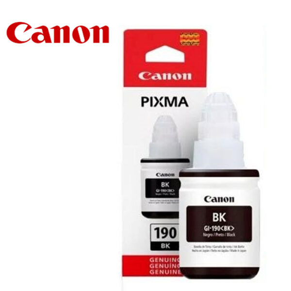 Botella de Tinta Canon GI-190 Negro