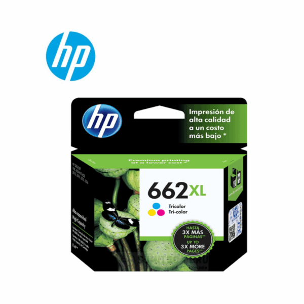 TINTA HP CZ106AL TRICOLOR 662XL RENDIMIENTO 300 PAGINAS