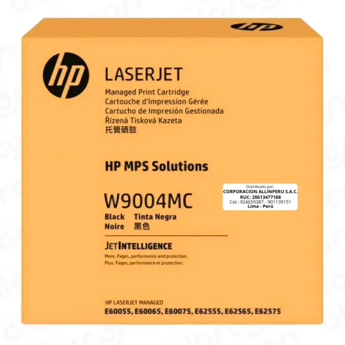 Toner HP W9004MC Original para E60055/E62565 | 50K Páginas