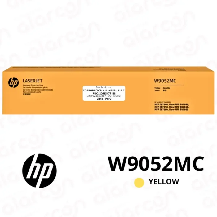 Toner HP W9052MC Amarillo Original | 52K Páginas | E87660