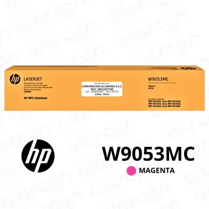 Toner Original HP W9053MC Magenta | 52,000 Páginas | E87660