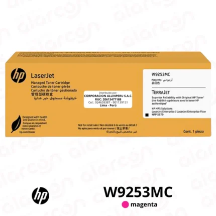 Toner HP W9253MC Magenta Original | 16,000 Páginas | LaserJet X57945z