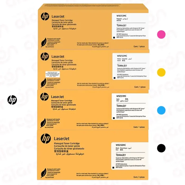 Kit Toner HP X57945z Original - W9250MC, W9251MC, W9252MC, W9253MC