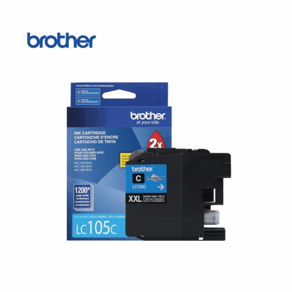 TINTA BROTHER LC-105C CYAN 1.200 PAGINAS