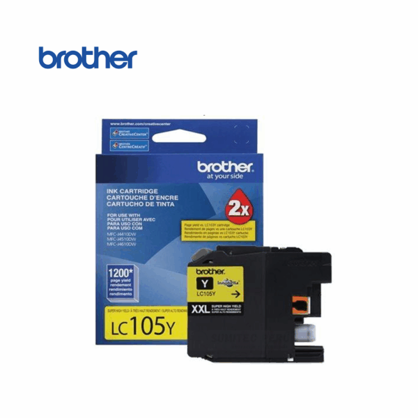 TINTA BROTHER LC-105Y YELLOW 1.200 PAGINAS